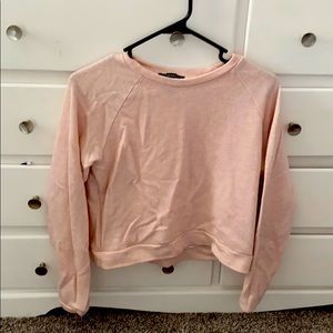 pink cropped long sleeve